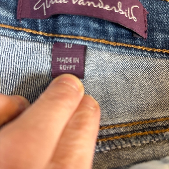 Gloria Vanderbilt Blue Straight Leg Jeans 1085 - Picture 3 of 4